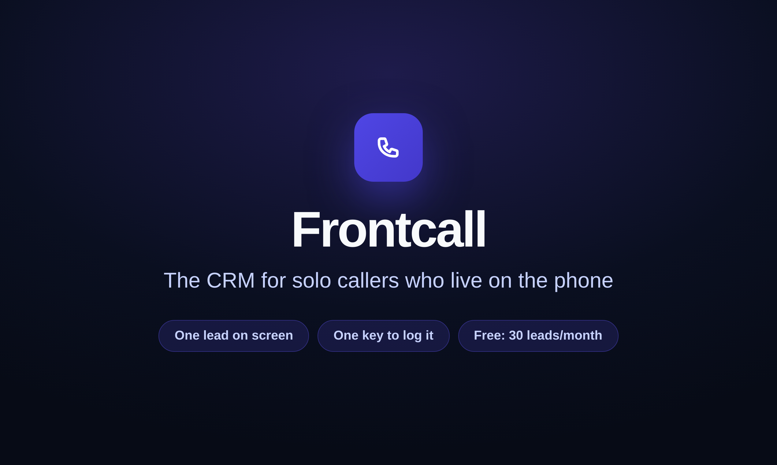 Frontcall screenshot
